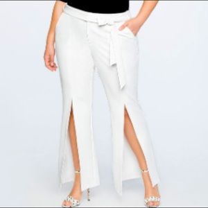 NWT - Slit Front Flare Leg Trouser